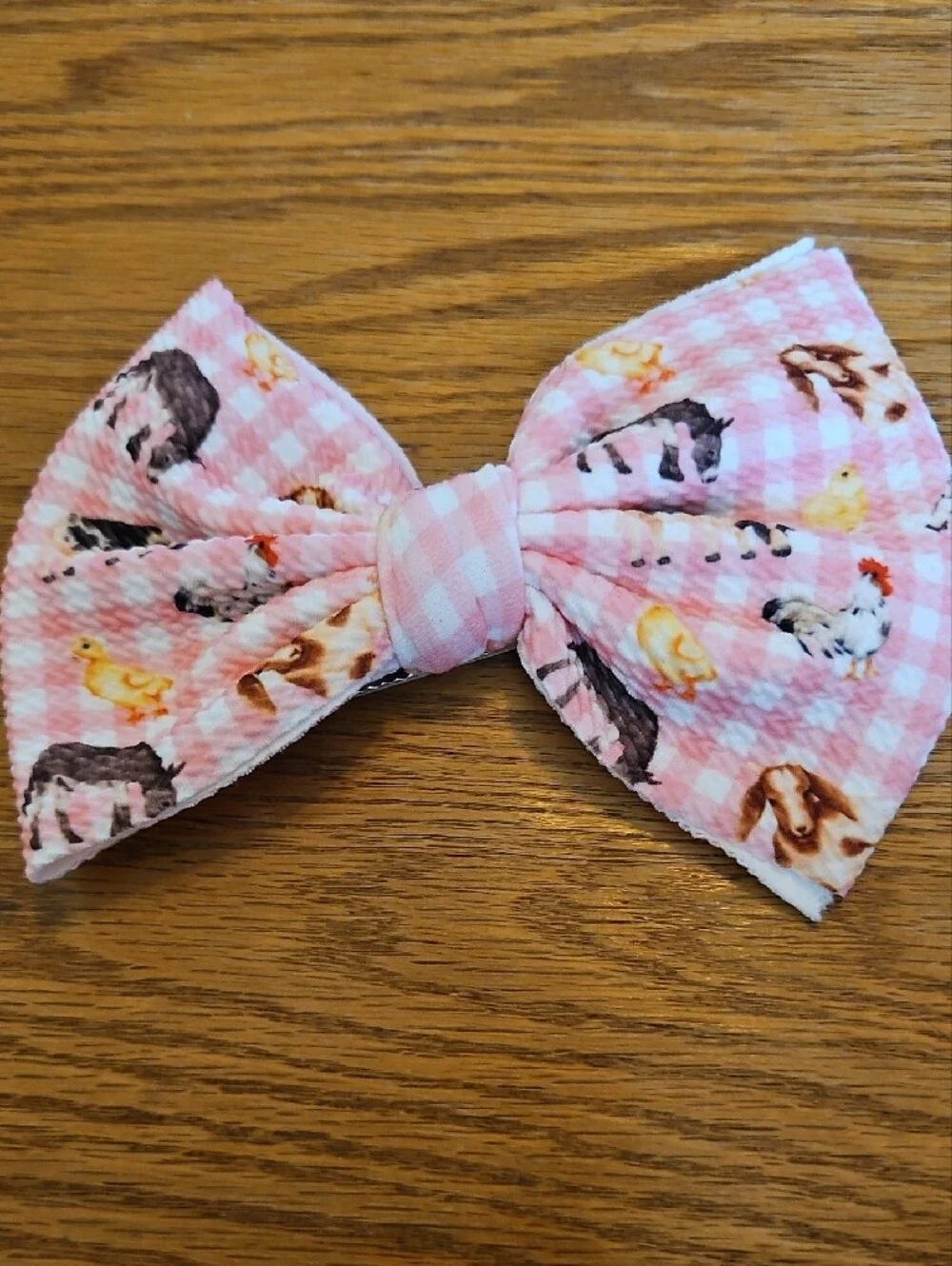 Farm Animal Bows On Clips